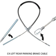 Load image into Gallery viewer, C4 Corvette Complete 3 Piece Parking Brake Stainless Steel Cable Kit Fits: 84 thru 87