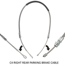 Load image into Gallery viewer, C4 Corvette Complete 3 Piece Parking Brake Stainless Steel Cable Kit Fits: 84 thru 87