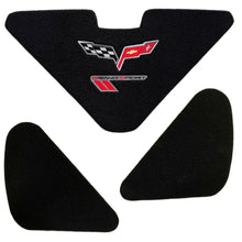 Load image into Gallery viewer, C6 Grand Sport Corvette Trunk Lid Liner w/ Cross Flag and GS Embroidered Emblems 3Pc Kit 10-13