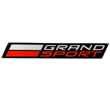 Load image into Gallery viewer, C7 Corvette Grand Sport Wall Emblem Large Metal Art 35" by 5" in Size