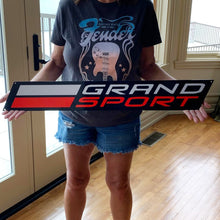 Load image into Gallery viewer, C7 Corvette Grand Sport Wall Emblem Large Metal Art 35" by 5" in Size