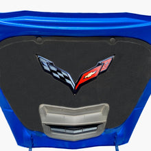 Load image into Gallery viewer, C7 Corvette Stingray Black Crossed flag Metal Under hood Emblem Fits: 2014 thru 2019