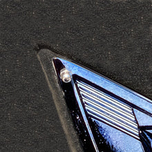 Load image into Gallery viewer, C7 Corvette Stingray Black Crossed flag Metal Under hood Emblem Fits: 2014 thru 2019