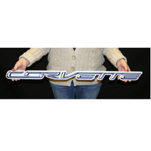 Load image into Gallery viewer, C7 Corvette Wall Emblem Script Large Metal Art 2014 thru 2019 Corvettes
