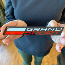 Load image into Gallery viewer, C7 Corvette Grand Sport Metal Magnet Emblem Art Size: 7.5" x 2.5" 17 thru 19 GS