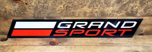 Load image into Gallery viewer, C7 Corvette Grand Sport Wall Emblem Large Metal Art 35" by 5" in Size