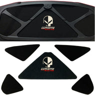 C7 Corvette Trunk Lid Liner w/ Silver Jake Skull Racing Embroidered Emblem 14-19