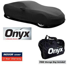 Load image into Gallery viewer, C8 Corvette HIGH END Onyx Black Satin Custom Stretch Indoor Car Cover 2020-Later