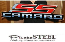 Load image into Gallery viewer, Camaro SS w/ Script Full Size Wall Emblem Art 34" by 8" 5th Gen 2010 thru 2015