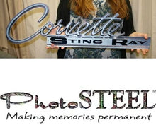 Load image into Gallery viewer, C2 Corvette Wall Emblem Large Metal Art 63-65 Full 32" x 10" In Size