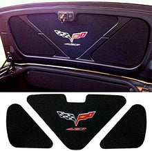 Load image into Gallery viewer, C6 Corvette Trunk Lid Liner w/ 427 + Cross Flag Embroidered Emblems 3Pc 05-13