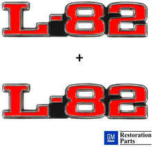 Load image into Gallery viewer, C3 Corvette 75-79 L-82 Hood Emblems Official GM Restoration Emblem Both Sides
