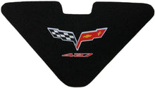 Load image into Gallery viewer, C6 Corvette Trunk Lid Liner w/ 427 + Cross Flag Embroidered Emblems 3Pc 05-13