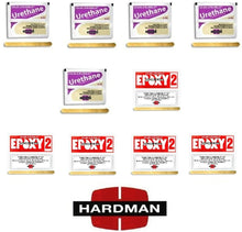 Load image into Gallery viewer, Hardman 10 Epoxy Double Bubble Packs Purple Beige 3.5g + Red 2 Non Sag 3.5g 5 Each