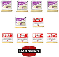 Hardman 10 Epoxy Double Bubble Packs Purple Beige 3.5g + Red 2 Non Sag 3.5g 5 Each