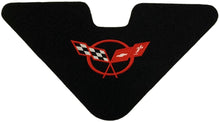 Load image into Gallery viewer, C5 Corvette Trunk Lid Liner w/ Cross Flag Embroidered Red Emblem 3 Piece 98 - 04