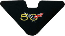 Load image into Gallery viewer, C5 Corvette 50th Trunk Lid Liner with 50th Cross Flag Embroidered Emblem 3 Piece