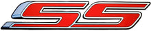 Load image into Gallery viewer, Chevy SS Super Sport in Red Full Size Wall Emblem Art 34" by 7" 5th Gen Camaro