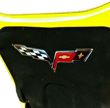 Load image into Gallery viewer, C6 Corvette Crossed flag Metal Under hood Emblem 05-13