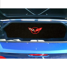 Load image into Gallery viewer, C5 Corvette Trunk Compartment Divider Partition w/ Red Cross Flag Emblem