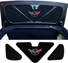 Load image into Gallery viewer, C5 Corvette Trunk Lid Liner w/ Commemorative Cross Flag Embroidered Emblem