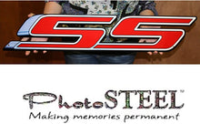 Load image into Gallery viewer, Chevy SS Super Sport in Red Full Size Wall Emblem Art 34" by 7" 5th Gen Camaro