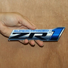 Load image into Gallery viewer, C6 Corvette ZR1 Metal Magnet Emblem Art Size: 6" x 2" Tool Box 09 through 13 ZR1 638HP LS9
