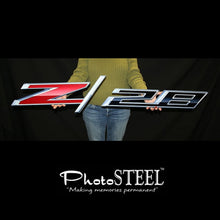 Load image into Gallery viewer, Camaro Z28 Full Size Wall Emblem Art 50" by 9.5" 2014 and Later