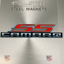 Load image into Gallery viewer, Camaro Super Sport SS Metal Magnet Emblem Art Size: 6" x 1.5" Tool Box Great Gift Item