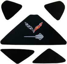 Load image into Gallery viewer, C7 Corvette Trunk Lid Liner w/ Crossed Flag + Stingray Embroidered Emblems 14-19