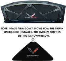 Load image into Gallery viewer, C7 Corvette Trunk Lid Liner w/ Cross Flag Emblem and Stingray Script 14 thru 19