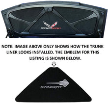 Load image into Gallery viewer, C7 Corvette Trunk Lid Liner w/ Stingray Emblem + Script Embroidered Emblem 14-19
