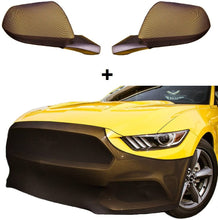 Load image into Gallery viewer, Mustang NoviStretch Front + Mirror Bra High Tech Stretch Mask Kit 6th Gen 2015 thru 2023