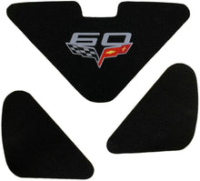 Load image into Gallery viewer, C6 Corvette Trunk Lid Liner w/ 60th Anniversary Cross Flag Emblem 3Pc Kit 05-13