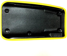 Load image into Gallery viewer, C5 Corvette Center Console Pad Lid Pace Yellow Leather w/ Black Cross Flag 97-04