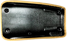 Load image into Gallery viewer, C5 Corvette Center Console Pad Lid Oak Leather w/ Black Cross Flag Emblem 97-04