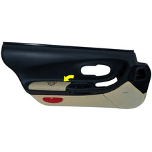 Load image into Gallery viewer, C5 Corvette Oak Door Armrest Pad w/ Embroidered Cross Flag and Script 97 thru 04