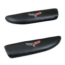 Load image into Gallery viewer, C6 Corvette Black Door Armrest Pad w/ Embroidered Cross Flag and Script 05 - 13