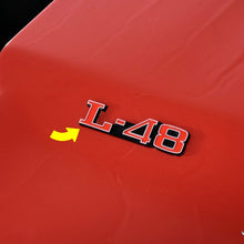 Load image into Gallery viewer, C3 Corvette 73-80 L-48 Hood Emblems Official GM Restoration Emblem Both Sides