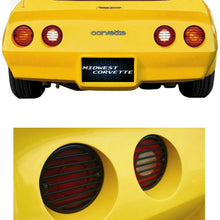 Load image into Gallery viewer, C3 Corvette Black Tail Light Louver Grilles Cover Kit Fits: 80 thru 82