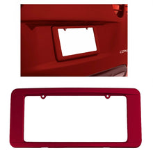 Load image into Gallery viewer, C6 Corvette Rear License Plate Frame GM Correct Crystal Red Paint 05-13