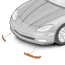 Load image into Gallery viewer, C6 Corvette Left and Right Lower Spoiler Side Sections Fits: 05 thru 13