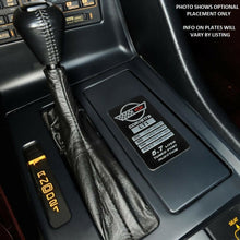 Load image into Gallery viewer, C4 Corvette Spec Data Plate Embossed in Scratch-Resistant Aluminum 84 thru 96