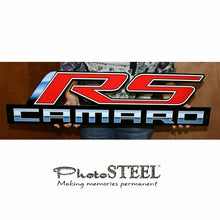 Load image into Gallery viewer, Camaro RS Full Size Wall Emblem Art w/ Script 34" by 9" 5th Gen 2010 thru 2015