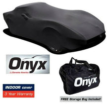Load image into Gallery viewer, C3 Corvette HIGH END Onyx Black Satin Custom Stretch Indoor Car Cover 68 - 82