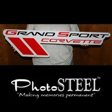 Load image into Gallery viewer, C6 Corvette Grand Sport Wall Emblem Large Metal Art 06-13 Full 35" by 10" GS