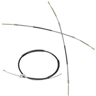 C4 Corvette Complete 3 Piece Parking Brake Stainless Steel Cable Kit Fits: 84 thru 87