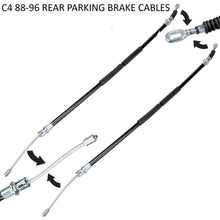 Load image into Gallery viewer, C4 Corvette Complete 3 Piece Parking Brake Stainless Steel Cable Kit Fits: 88 thru 96
