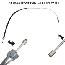 Load image into Gallery viewer, C4 Corvette Complete 3 Piece Parking Brake Stainless Steel Cable Kit Fits: 88 thru 96

