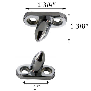 C3 Corvette Convertible Top Upper Guide Pins Includes Both Sides FITS: 69-75